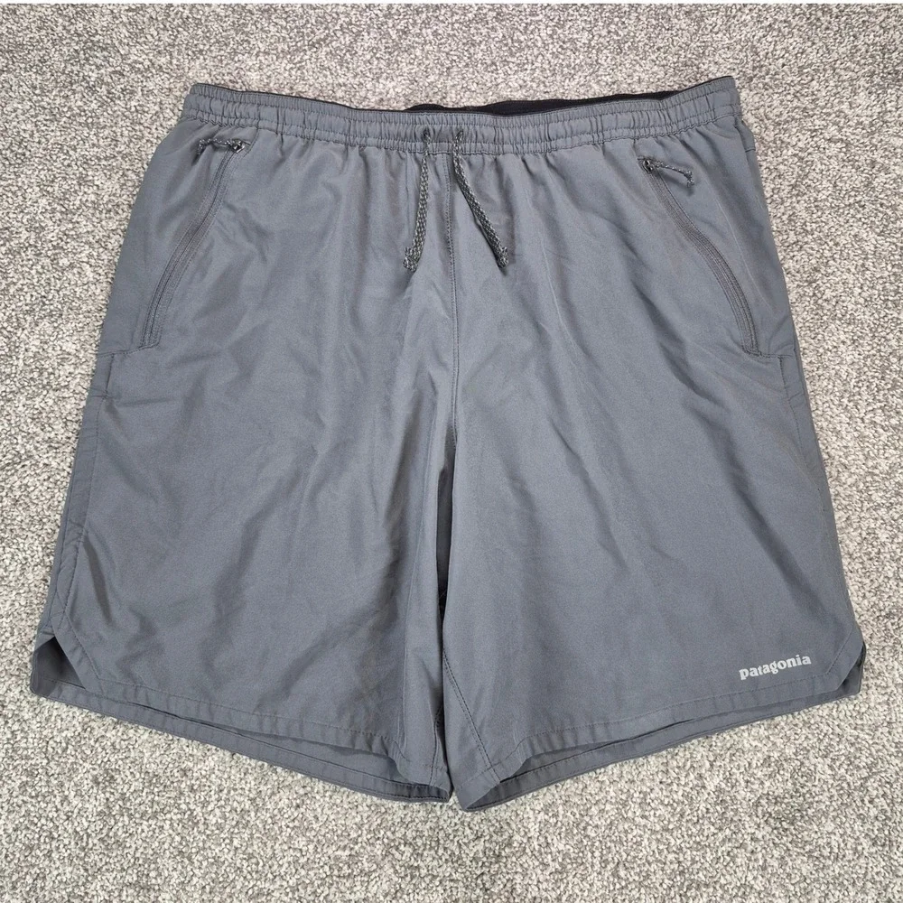 Patagonia Nine Trails Shorts Mens Large Gray 8